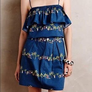 Anthropologie Rachel Antonoff Hawaiian Luau Skirt